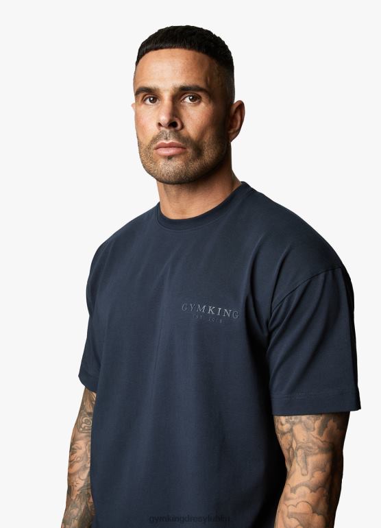 Gym King mężczyźni szacunkowa koszulka starszego typu TBB0Z48 odzież marynarka wojenna