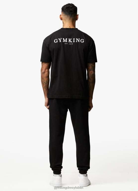 Gym King mężczyźni założona koszulka TBB0Z73 odzież czarny