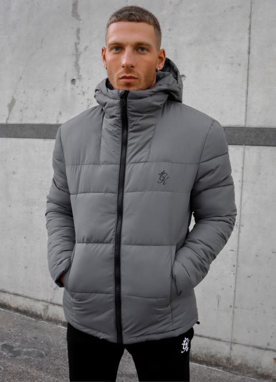 Gym King mężczyźni Kurtka puchowa Core Tech TBB0Z314 odzież szary