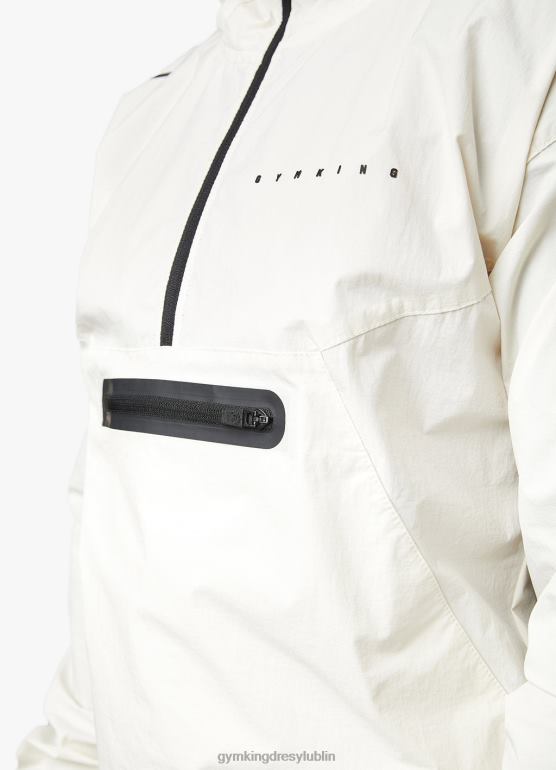 Gym King mężczyźni Kurtka zakładana przez głowę rebeliantów TBB0Z302 odzież antyczna biel