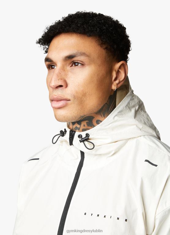 Gym King mężczyźni Kurtka zakładana przez głowę rebeliantów TBB0Z302 odzież antyczna biel