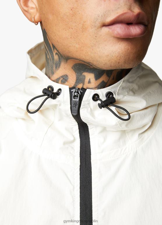 Gym King mężczyźni Kurtka zakładana przez głowę rebeliantów TBB0Z302 odzież antyczna biel