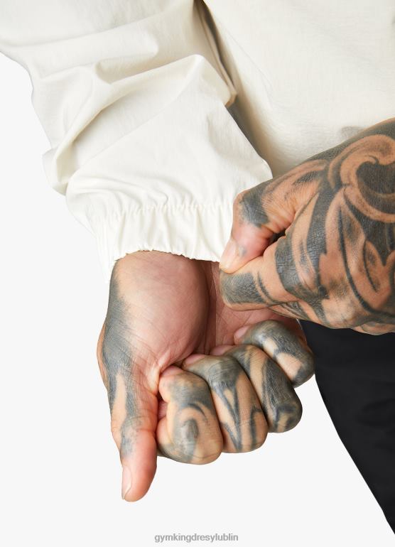 Gym King mężczyźni Kurtka zakładana przez głowę rebeliantów TBB0Z302 odzież antyczna biel