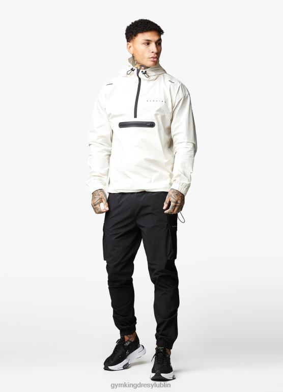 Gym King mężczyźni Kurtka zakładana przez głowę rebeliantów TBB0Z302 odzież antyczna biel