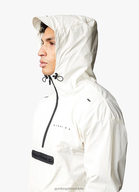 Gym King mężczyźni Kurtka zakładana przez głowę rebeliantów TBB0Z302 odzież antyczna biel