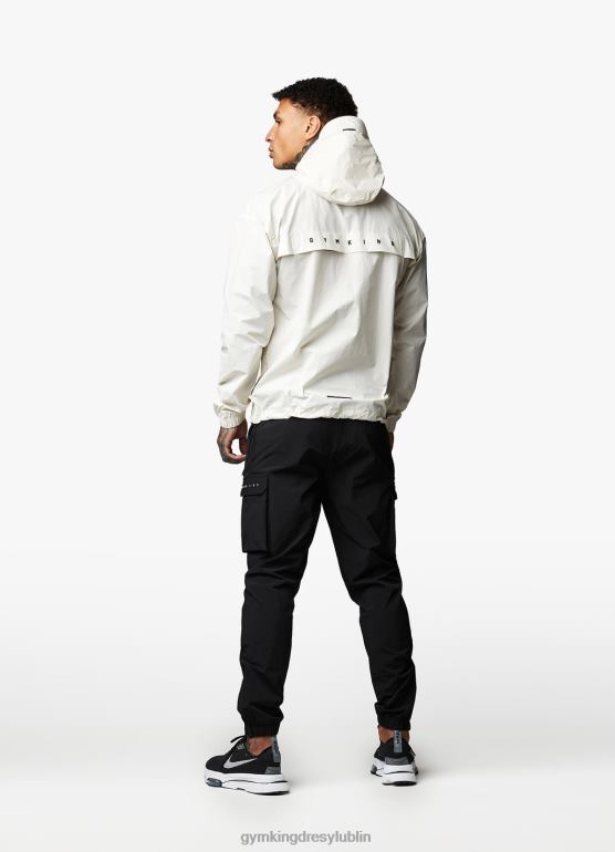 Gym King mężczyźni Kurtka zakładana przez głowę rebeliantów TBB0Z302 odzież antyczna biel