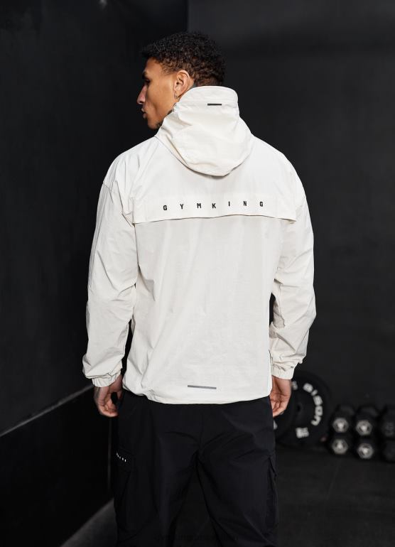 Gym King mężczyźni Kurtka zakładana przez głowę rebeliantów TBB0Z302 odzież antyczna biel