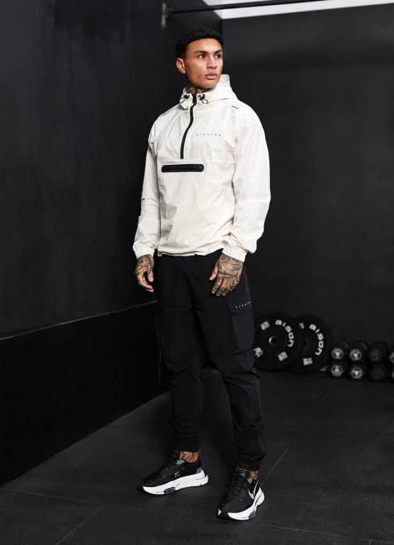 Gym King mężczyźni Kurtka zakładana przez głowę rebeliantów TBB0Z302 odzież antyczna biel