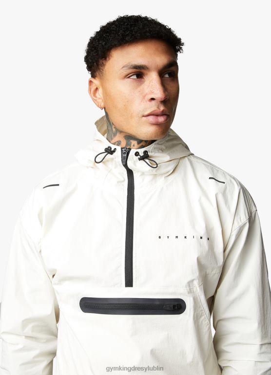 Gym King mężczyźni Kurtka zakładana przez głowę rebeliantów TBB0Z302 odzież antyczna biel