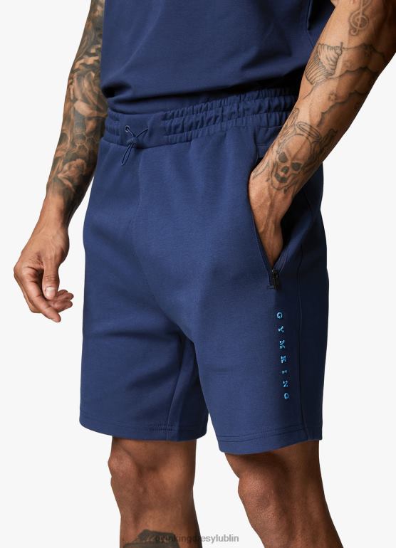 Gym King mężczyźni Blokada druku liniowego krótka TBB0Z118 odzież błękit księżyca