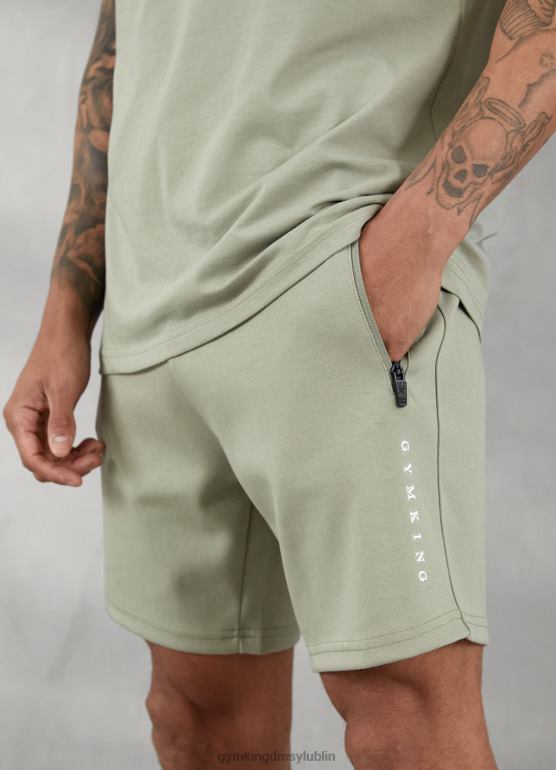 Gym King mężczyźni Blokada druku liniowego krótka TBB0Z98 odzież miękkie khaki