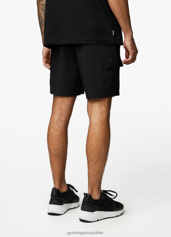 Gym King mężczyźni Krótkie cargo z tkaniny użytkowej TBB0Z142 odzież czarny
