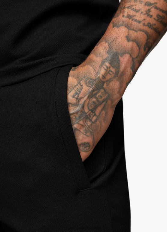 Gym King mężczyźni charakterystyczna, krótka dzianina TBB0Z114 odzież czarny