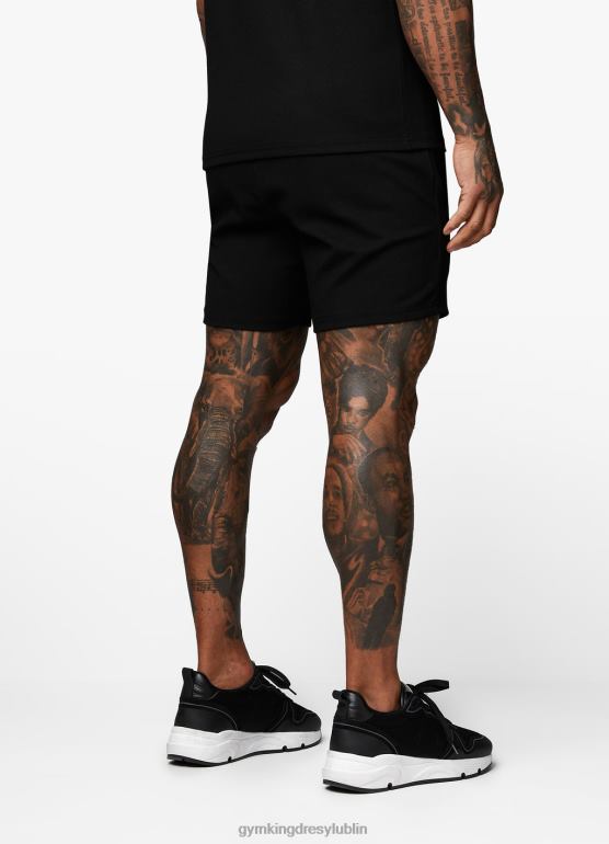 Gym King mężczyźni charakterystyczna, krótka dzianina TBB0Z114 odzież czarny
