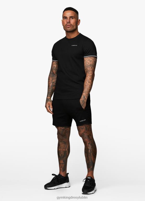 Gym King mężczyźni charakterystyczna, krótka dzianina TBB0Z114 odzież czarny