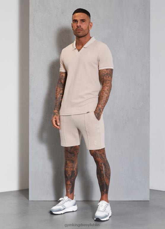 Gym King mężczyźni charakterystyczna, krótka tekstura TBB0Z146 odzież kamień