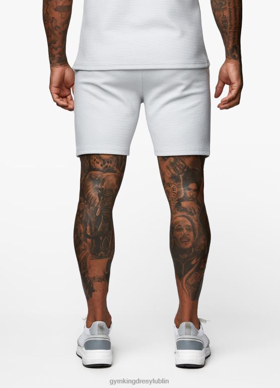 Gym King mężczyźni charakterystyczna, krótka tekstura TBB0Z147 odzież jasnoszary