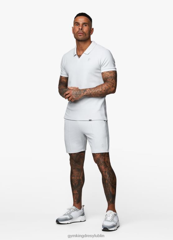 Gym King mężczyźni charakterystyczna, krótka tekstura TBB0Z147 odzież jasnoszary