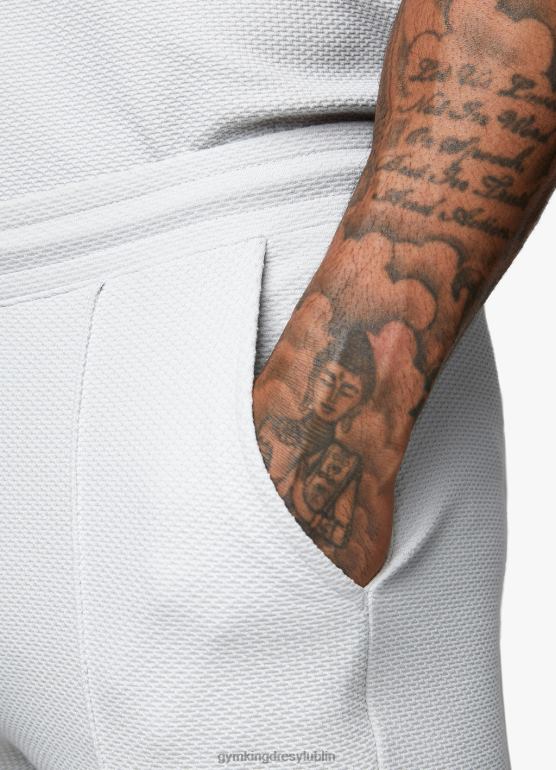 Gym King mężczyźni charakterystyczna, krótka tekstura TBB0Z147 odzież jasnoszary