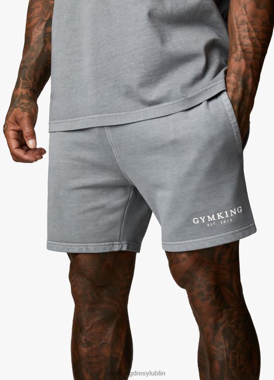 Gym King mężczyźni est. dziedzictwo krótkie TBB0Z91 odzież wyprany szary
