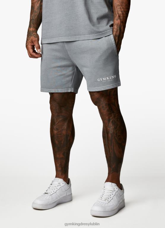 Gym King mężczyźni est. dziedzictwo krótkie TBB0Z91 odzież wyprany szary