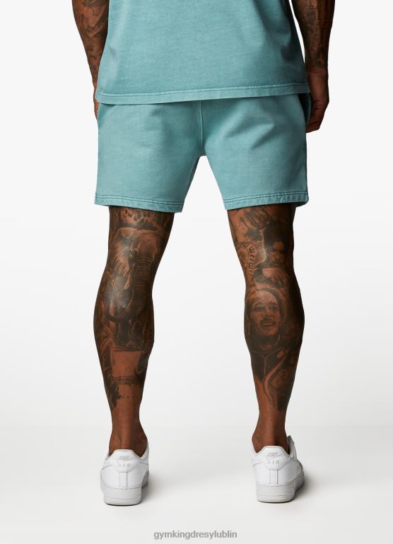 Gym King mężczyźni est. dziedzictwo krótkie TBB0Z93 odzież wyprany atrament turkusowy
