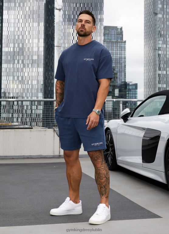 Gym King mężczyźni est. dziedzictwo krótkie TBB0Z94 odzież umyty indygo