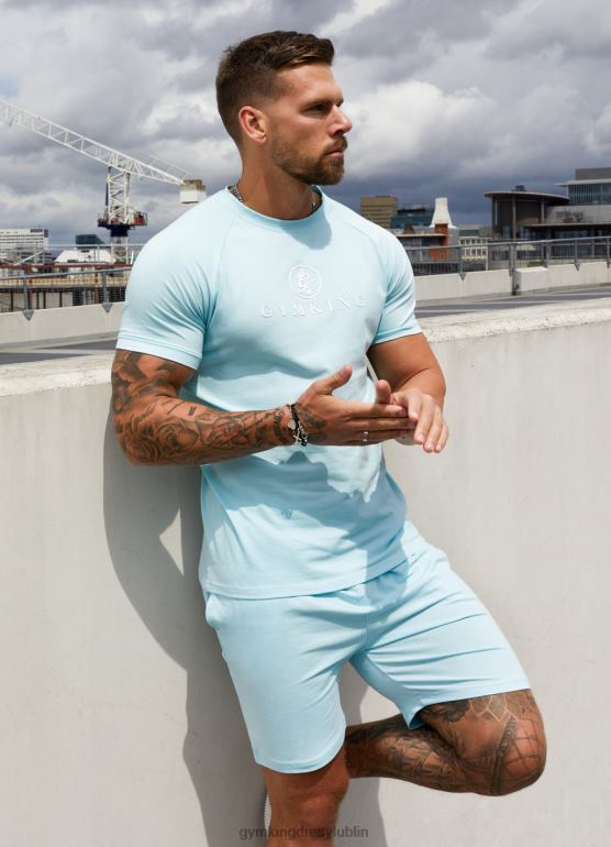 Gym King mężczyźni krótka koszulka profesjonalna TBB0Z86 odzież wodne niebo
