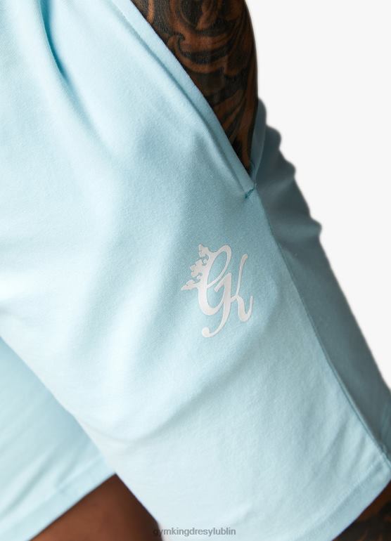 Gym King mężczyźni krótka koszulka profesjonalna TBB0Z86 odzież wodne niebo