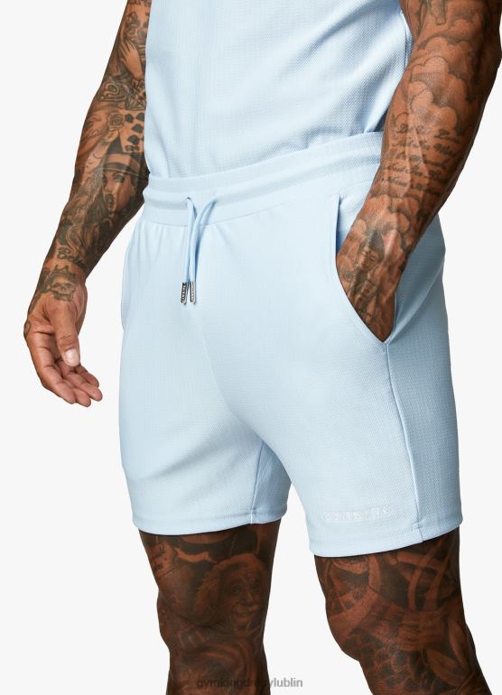 Gym King mężczyźni krótki, haftowany podpis TBB0Z117 odzież spokojny błękit