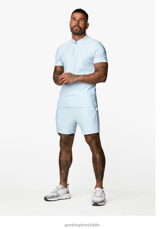 Gym King mężczyźni krótki, haftowany podpis TBB0Z117 odzież spokojny błękit