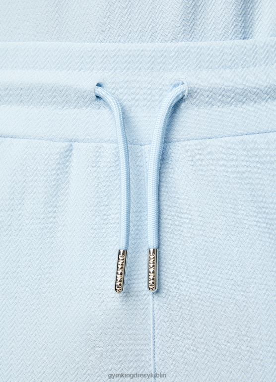 Gym King mężczyźni krótki, haftowany podpis TBB0Z117 odzież spokojny błękit