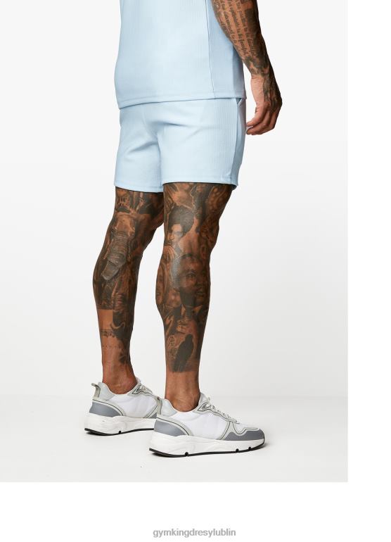 Gym King mężczyźni krótki, haftowany podpis TBB0Z117 odzież spokojny błękit