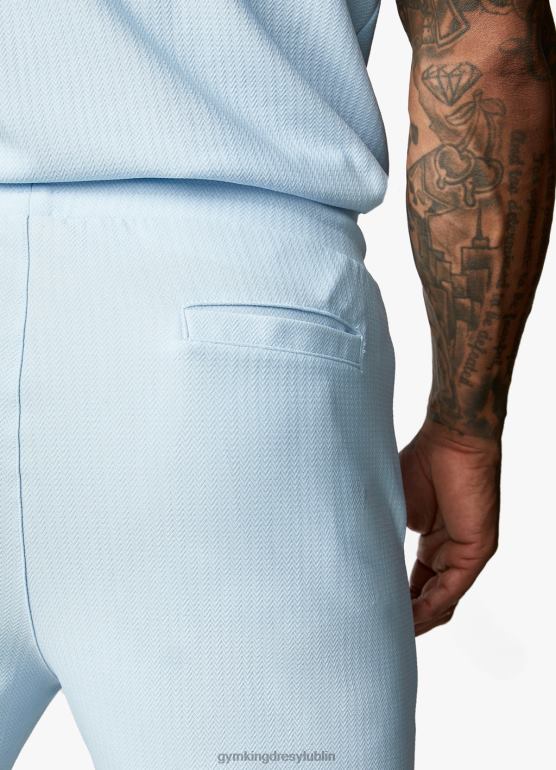 Gym King mężczyźni krótki, haftowany podpis TBB0Z117 odzież spokojny błękit