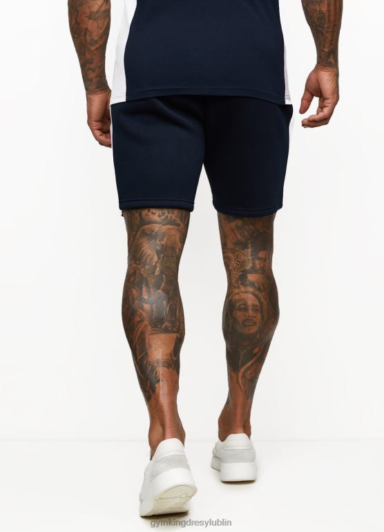 Gym King mężczyźni krótki panel kontrastowy TBB0Z126 odzież granatowy/biały