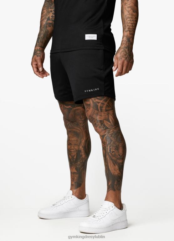 Gym King mężczyźni krótkie spodenki z brooklyńskiej siatki TBB0Z136 odzież czarny