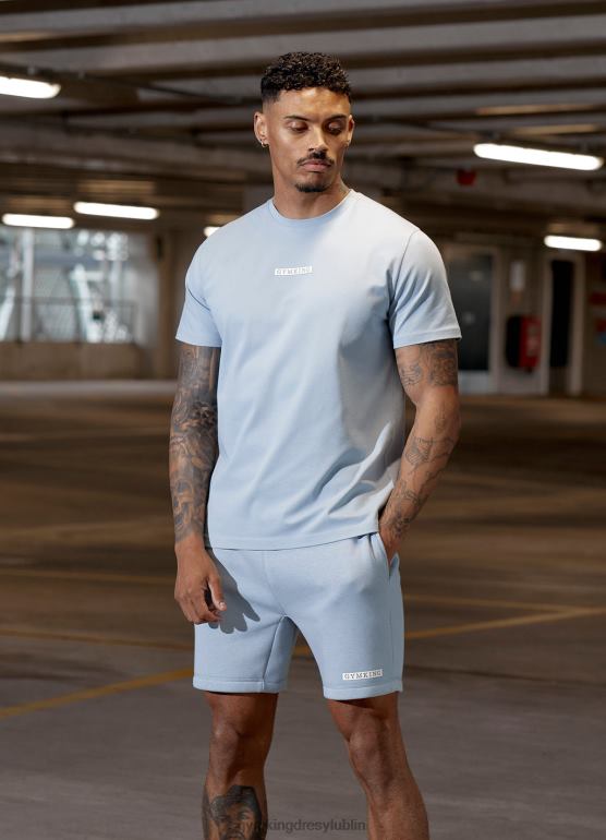 Gym King mężczyźni logo pudełka krótkie TBB0Z95 odzież niebieski Ashley