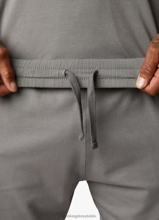 Gym King mężczyźni oddział szkoleniowy krótki TBB0Z121 odzież szaro-biały