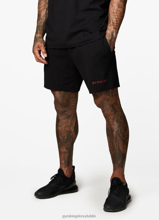 Gym King mężczyźni oddział szkoleniowy krótki TBB0Z124 odzież Czarny czerwony