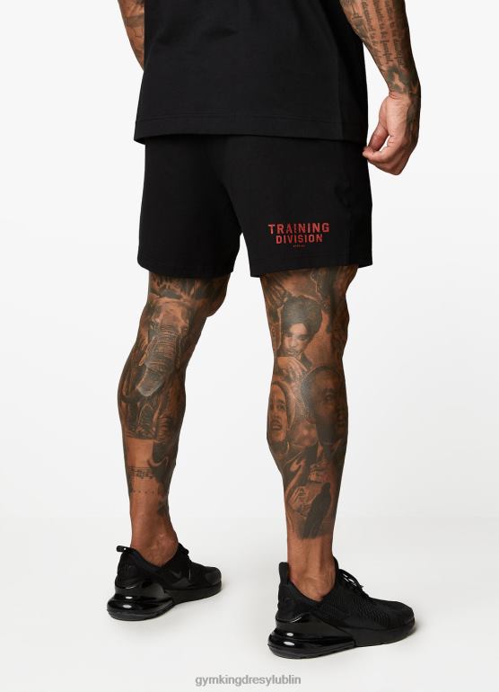 Gym King mężczyźni oddział szkoleniowy krótki TBB0Z124 odzież Czarny czerwony