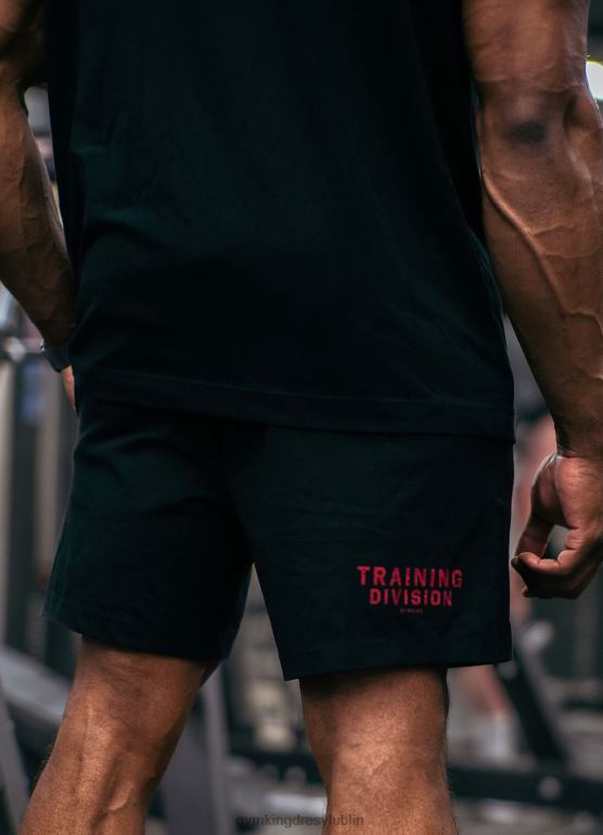 Gym King mężczyźni oddział szkoleniowy krótki TBB0Z124 odzież Czarny czerwony