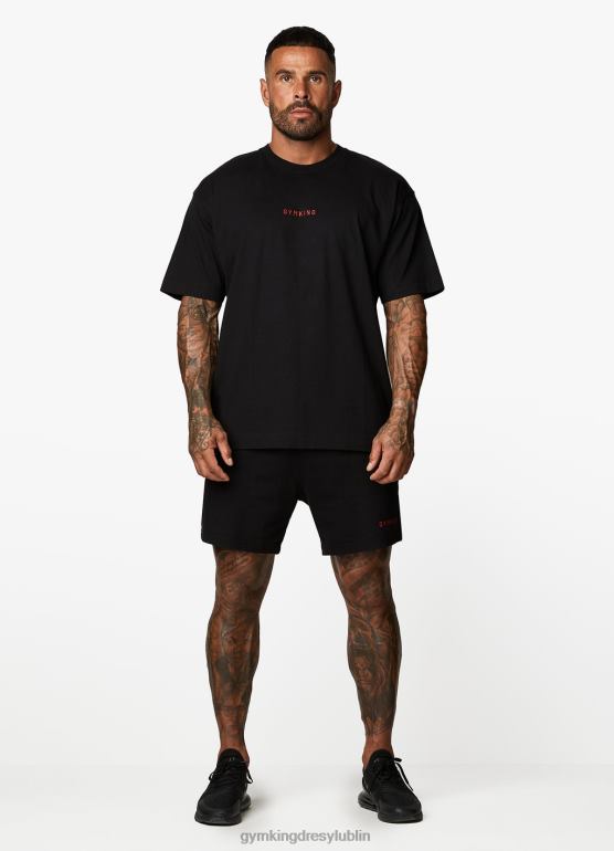 Gym King mężczyźni oddział szkoleniowy krótki TBB0Z124 odzież Czarny czerwony