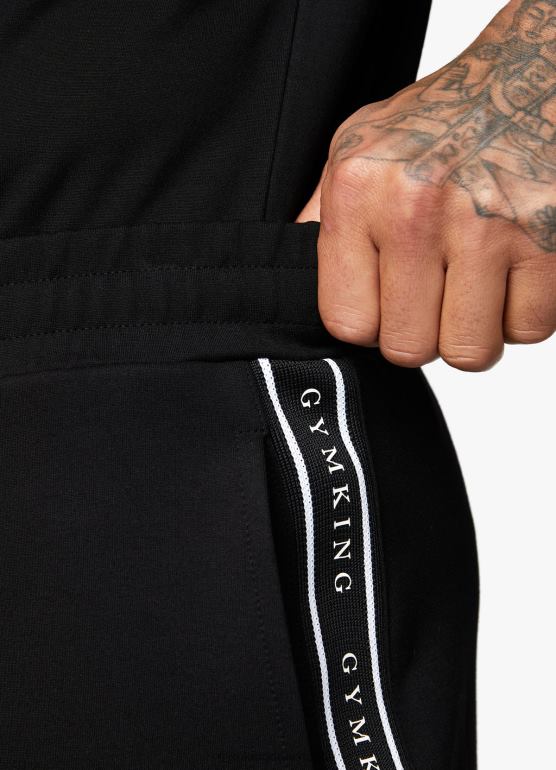 Gym King mężczyźni podpis krótko przyklejony TBB0Z125 odzież czarny