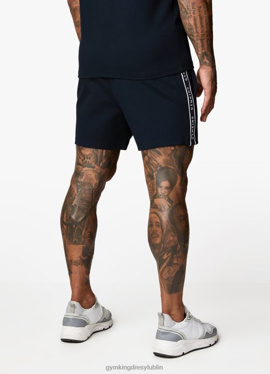 Gym King mężczyźni podpis krótko przyklejony TBB0Z131 odzież marynarka wojenna