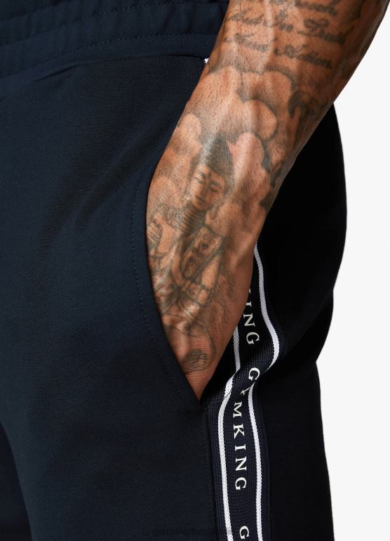 Gym King mężczyźni podpis krótko przyklejony TBB0Z131 odzież marynarka wojenna