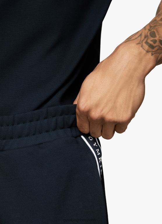 Gym King mężczyźni podpis krótko przyklejony TBB0Z131 odzież marynarka wojenna