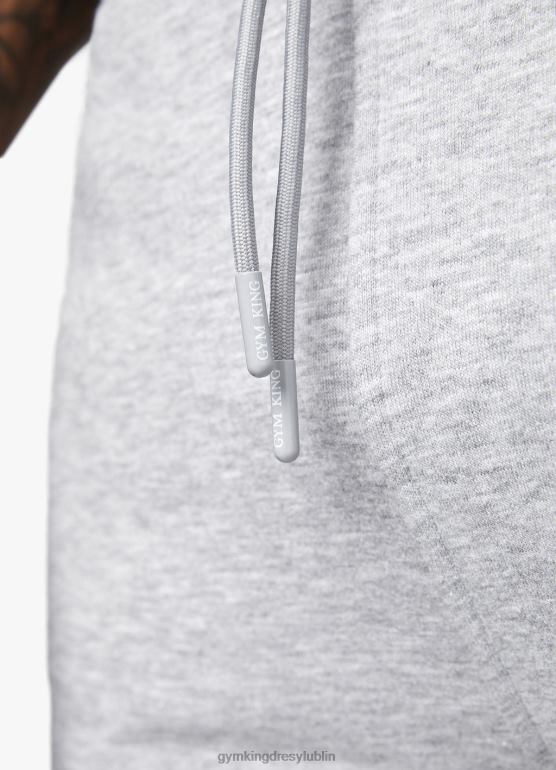 Gym King mężczyźni podstawowe krótkie polary TBB0Z99 odzież szary melanż