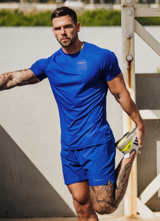 Gym King mężczyźni powstanie krótkie TBB0Z150 odzież elektryczny błękit