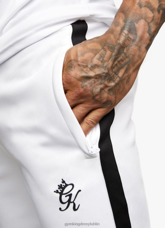 Gym King mężczyźni rdzeń plus poli krótki TBB0Z127 odzież biały