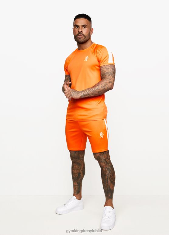 Gym King mężczyźni rdzeń + poli krótki TBB0Z152 odzież pomarańcza satsuma